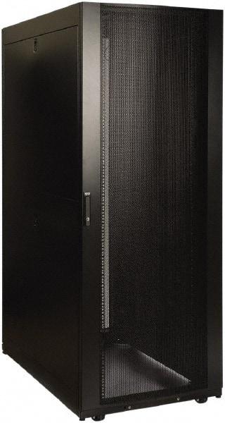 Tripp-Lite - 23.63" Overall Width x 42" Rack Height x 50.89" Overall Depth Data Cable Enclosure - 3,000 Lb Capacity, Black - A1 Tooling