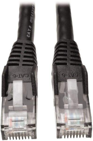 Tripp-Lite - Cat6, 24 AWG, 8 Wires, 550 MHz, Unshielded Network & Ethernet Cable - Black, PVC, 10' OAL - A1 Tooling