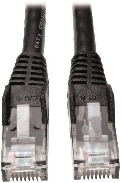 Tripp-Lite - Cat6, 24 AWG, 8 Wires, 550 MHz, Unshielded Network & Ethernet Cable - Black, PVC, 7' OAL - A1 Tooling