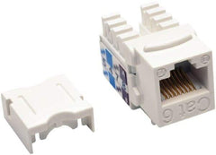 Tripp-Lite - Punch Down Keystone Jack - RJ45 Connector, White, Use with Cat5e Cable - A1 Tooling