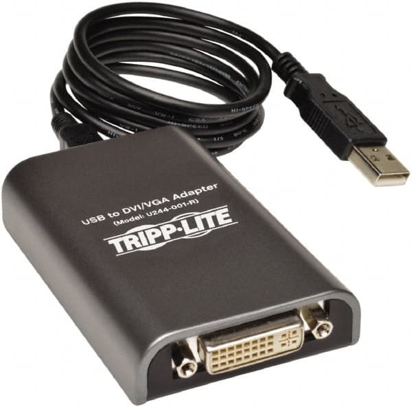 Tripp-Lite - External Multi-Monitor Video Card - USB Connector, Black, Use with Cabling and Video Applications - A1 Tooling