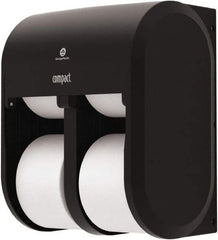 Georgia Pacific - Coreless Four Roll Plastic Toilet Tissue Dispenser - 11-3/4" Wide x 13-1/4" High x 6.9" Deep, Black - A1 Tooling