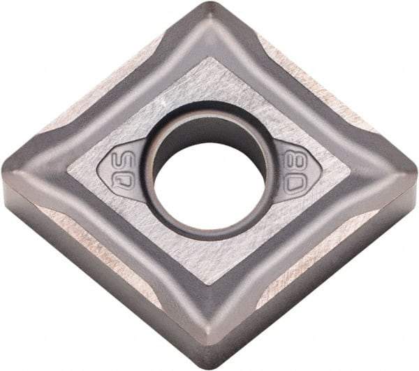 Kyocera - CNMG543 SQ Grade PR015S Carbide Turning Insert - Megacoat Hard Finish, 80° Diamond, 5/8" Inscr Circle, 1/4" Thick, 3/64" Corner Radius - A1 Tooling