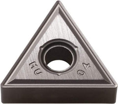 Kyocera - TNMG332 MU Grade PR015S Carbide Turning Insert - Megacoat Hard Finish, 60° Triangle, 3/8" Inscr Circle, 3/16" Thick, 1/32" Corner Radius - A1 Tooling