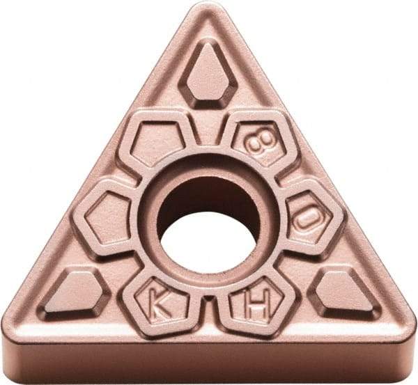 Kyocera - TNMG333 KH Grade CA320 Carbide Turning Insert - TiCN/Al2O3 Finish, 60° Triangle, 3/8" Inscr Circle, 3/16" Thick, 3/64" Corner Radius - A1 Tooling