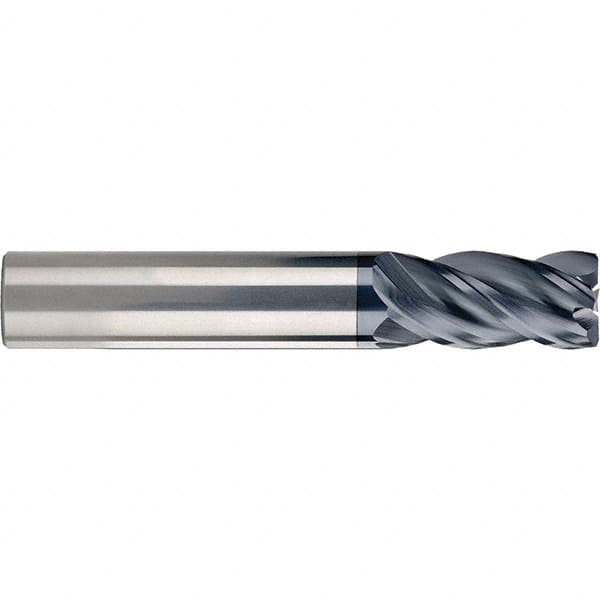 SGS - 1", 4 Flute, Single End, Solid Carbide, 0.04" Corner Radius End Mill - 6" OAL, 38° Helix, 1-1/2" LOC, Right Hand Cut - A1 Tooling