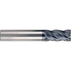 SGS - 1/2", 4 Flute, Single End, Solid Carbide, 0.03" Corner Radius End Mill - 4" OAL, 38° Helix, 1" LOC, Right Hand Cut - A1 Tooling