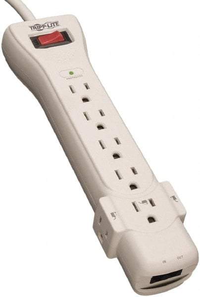 Tripp-Lite - 7 Outlets, 120 VAC15 Amps, 6' Cord, Power Outlet Strip - Floor, Keyhole Mount, 5-15 NEMA Configuration, 10.3" Strip - A1 Tooling