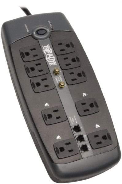 Tripp-Lite - 10 Outlets, 120 VAC15 Amps, 8' Cord, Power Outlet Strip - Floor, Keyhole Mount, 5-15 NEMA Configuration, 1.8" Strip - A1 Tooling