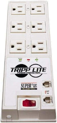 Tripp-Lite - 6 Outlets, 120 VAC15 Amps, 6' Cord, Power Outlet Strip - Floor, Keyhole Mount, 5-15 NEMA Configuration, 9-1/2" Strip - A1 Tooling