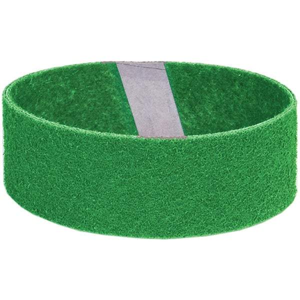 Norton - 3" Wide x 21" OAL, Aluminum Oxide Abrasive Belt - Aluminum Oxide, Medium, Nonwoven, Y Weighted Cloth Backing - A1 Tooling