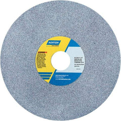 Norton - 8" Diam x 1-1/4" Hole x 3/4" Thick, J Hardness, 46 Grit Surface Grinding Wheel - Ceramic, Type 1, Coarse Grade, 3,600 Max RPM - A1 Tooling