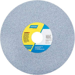 Norton - 8" Diam x 1-1/4" Hole x 1/2" Thick, J Hardness, 46 Grit Surface Grinding Wheel - Ceramic, Type 1, Coarse Grade, 3,600 Max RPM - A1 Tooling