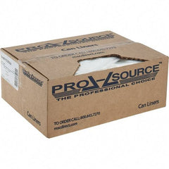 PRO-SOURCE - 24 Gal Capacity, Clear, Linear Low-Denstiy Polyethylene (LLDPE), Hazardous Waste Bag - 4 mil Thick x 18" Wide x 30" High, Flat Pack - A1 Tooling