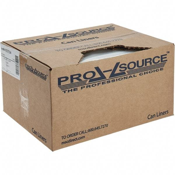 PRO-SOURCE - 24 Gal Capacity, Clear, Linear Low-Denstiy Polyethylene (LLDPE), Hazardous Waste Bag - 6 mil Thick x 18" Wide x 30" High, Roll - A1 Tooling