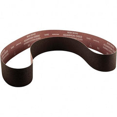 Norton - 4" Wide x 36" OAL, 100 Grit, Aluminum Oxide Abrasive Belt - Aluminum Oxide, Coated, X Weighted Cloth Backing - A1 Tooling