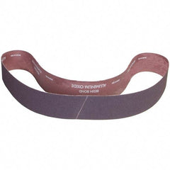 Norton - 3" Wide x 48" OAL, 80 Grit, Aluminum Oxide Abrasive Belt - Aluminum Oxide, Coated, X Weighted Cloth Backing - A1 Tooling