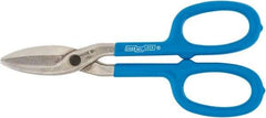 Channellock - 2-1/2" Length of Cut, Straight Pattern Tinner's Snip - 10.3" OAL, Dipped Vinyl Handle, High Carbon Steel Blade - A1 Tooling