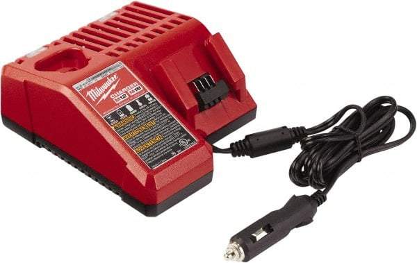 Milwaukee Tool - 12 & 18 Volt, 1 Battery Lithium-Ion Power Tool Charger - 3 hr to Charge, Vehicle Outlet Power Source - A1 Tooling