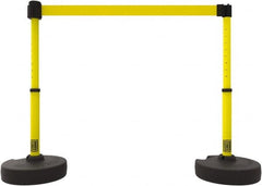 Banner Stakes - 42" High Plastic Pedestrian Barrier - 15' Long Rope - A1 Tooling