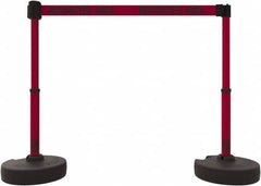 Banner Stakes - 42" High Plastic Pedestrian Barrier - 15' Long Rope - A1 Tooling