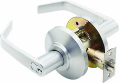 Stanley - Grade 2 Classroom Lever Lockset for 1-3/8 to 2" Thick Doors - 2-3/4" Back Set, Best SFIC Cylinder, Brass, Satin Chrome Finish - A1 Tooling