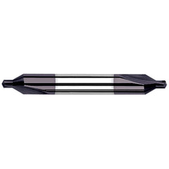 Combo Drill & Countersink: #00, 1/8″ Body Dia, 118 ™, Solid Carbide AlTiN Finish, 1-1/2″ OAL, Right Hand Cut, Series Combined Drill & Countersinks