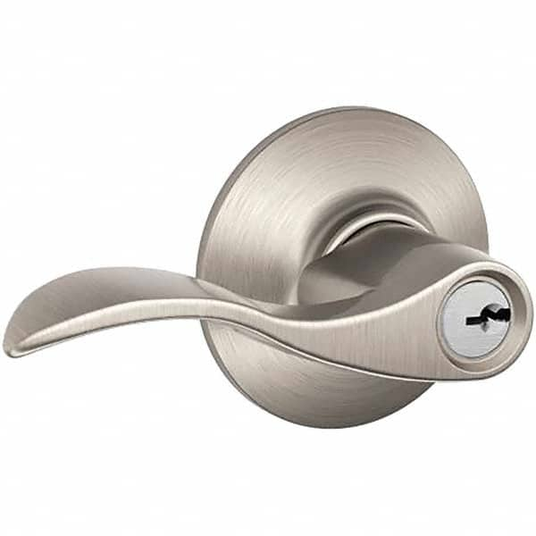 Schlage - Entry Lever Lockset for 1-3/4" Thick Doors - Exact Industrial Supply