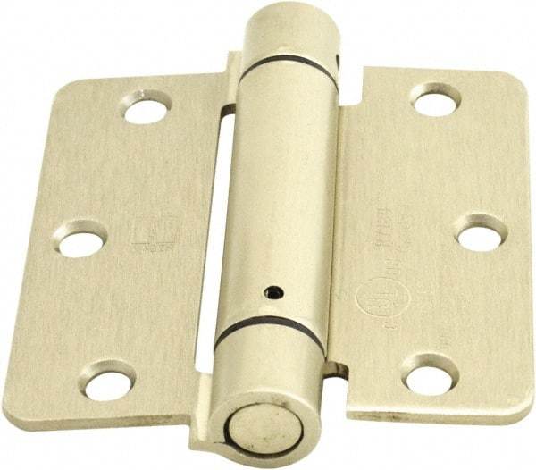 Hager - 3-1/2" Wide x 3-1/2" High Special Residential Residential Hinge - Round Edge, Steel, Satin Nickel Finish - A1 Tooling