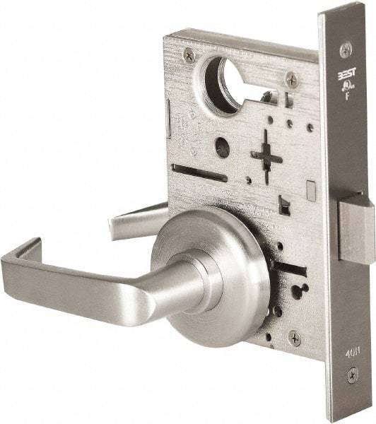 Stanley - Passage Lever Lockset for 1-3/8 to 1-3/4" Thick Doors - 2-3/8 to 2-3/4" Back Set, Brass, Satin Chrome Finish - A1 Tooling