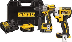 DeWALT - 20 Volt 1/2" Chuck Pistol Grip Handle Cordless Drill - 0-2000 RPM, Keyless Chuck, Reversible, 2 Lithium-Ion Batteries Included - A1 Tooling