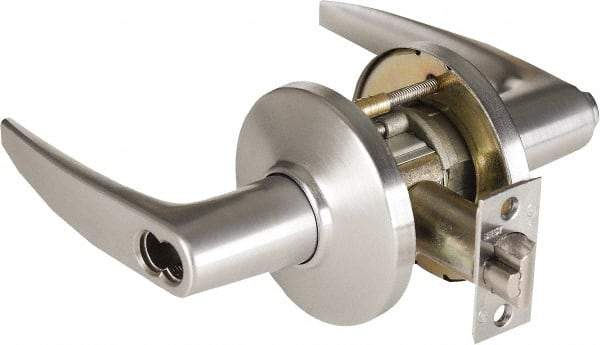 Stanley - Grade 1 Storeroom Lever Lockset - 2-3/4" Back Set, Zinc, Satin Chrome Finish - A1 Tooling