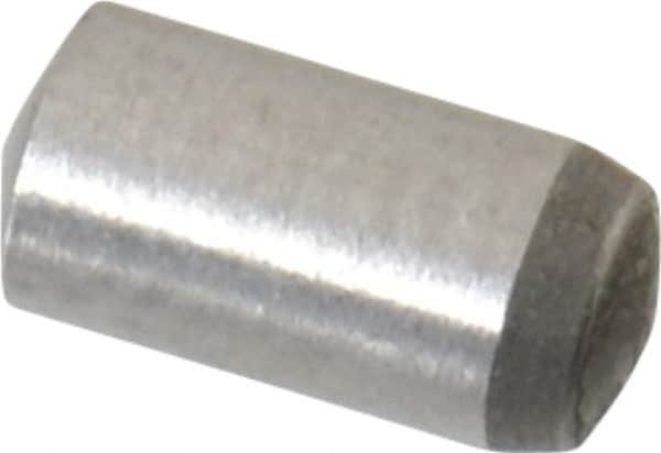 Made in USA - 3mm Diam x 6mm Pin Length 416 Stainless Steel Precision Dowel Pin - C 36-42 Hardness, 1 Beveled & 1 Rounded End - A1 Tooling