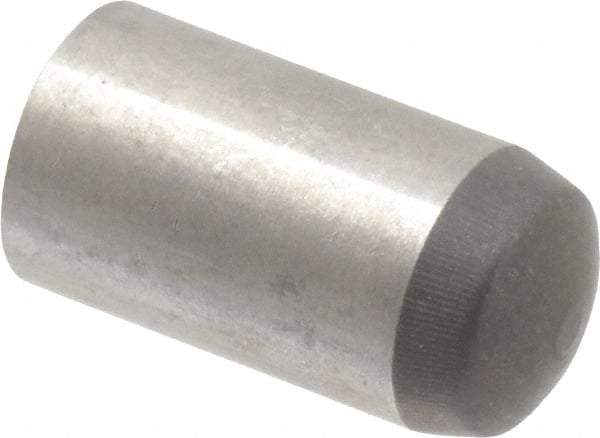 Made in USA - 8mm Diam x 16mm Pin Length 416 Stainless Steel Precision Dowel Pin - C 36-42 Hardness, 1 Beveled & 1 Rounded End - A1 Tooling