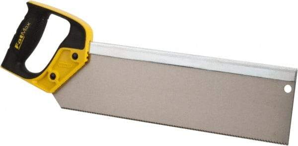 Stanley - 14" Hardened Steel Blade Back Saw - Plastic Handle, Closed Grip, 18" OAL - A1 Tooling