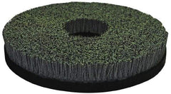 Osborn - 14" 120 Grit Silicon Carbide Crimped Disc Brush - Fine Grade, Plain Hole Connector, 1" Trim Length, 7/8" Arbor Hole - A1 Tooling