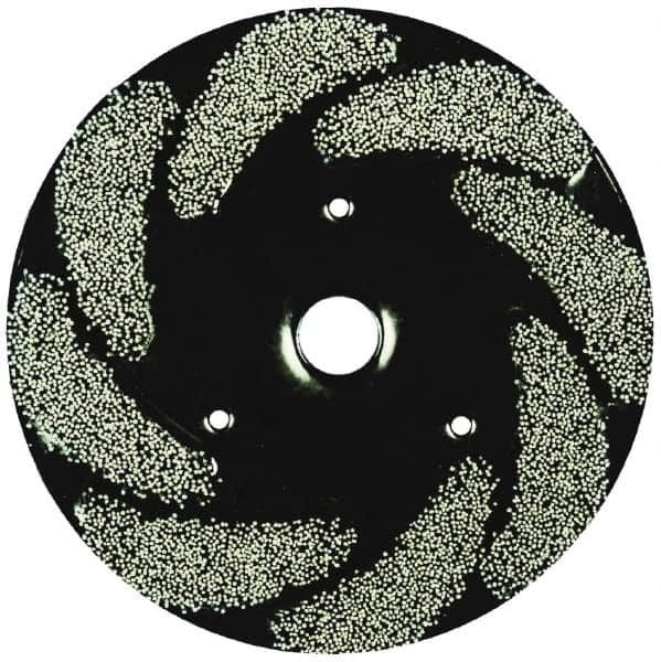 Osborn - 10" 180 Grit Silicon Carbide Crimped Disc Brush - Very Fine Grade, Plain Hole Connector, 1-1/2" Trim Length, 3/4" Shank Diam, 7/8" Arbor Hole - A1 Tooling