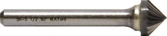 M.A. Ford - 3mm Cut Diam, 3mm Shank Diam, 90° Angle Tool Head Single Cut Burr - Carbide, Point End, 1.6mm LOC, 38mm OAL - A1 Tooling