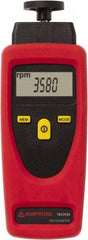 Amprobe - Accurate up to 0.02%, Contact and Noncontact Tachometer - 8 Inch Long x 9 Inch Wide x 1-3/4 Inch Meter Thick, 1 to 99,999 (Optical) and 19,999 (Mechanical) RPM Measurement - A1 Tooling