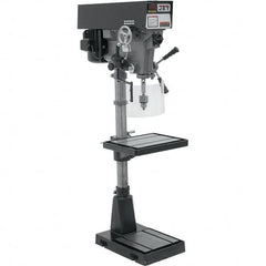 Jet - 15" Swing, Variable Speed Pulley Drill Press - Variable Speed, 1 hp, Three Phase - A1 Tooling