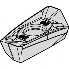 Kennametal - EP1412 Grade KCPK30 Carbide Milling Insert - TiN/TiCN/Al2O3 Finish, 0.1751" Thick, 3/64" Corner Radius - A1 Tooling