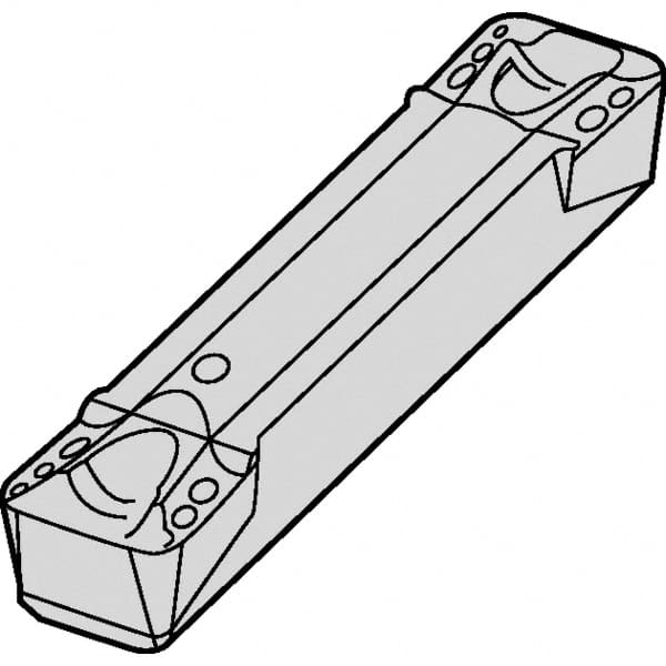 Grooving Insert: A4G0305GUP KCU25, Solid Carbide Neutral, 3.05 mm Cutting Width, 3 mm Max Depth, Series A4