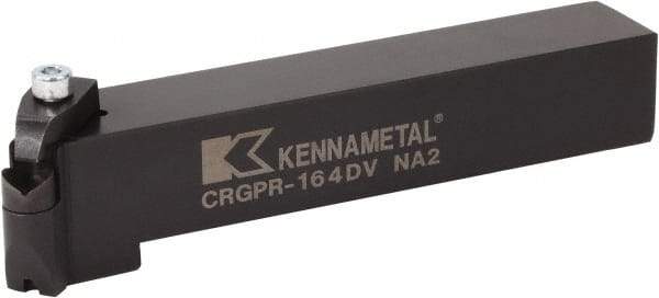 Kennametal - CRGP, Right Hand Cut, 45° Lead Angle, 32mm Shank Height x 32mm Shank Width, Neutral Rake Indexable Turning Toolholder - 171.25mm OAL, RPGX090700E Insert Compatibility, Series V-Bottom Round - A1 Tooling