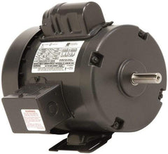 US Motors - 1 Max hp, 1,725 Max RPM, Single Cap Start Electric AC DC Motor - 115/208-230 V Input, Single Phase, 56H Frame, 5/8" Shaft Diam, Rigid Base Mount, ODP Enclosure - A1 Tooling