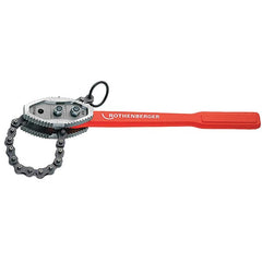 Rothenberger - 50" Max Pipe Capacity, 57" Long, Chain Tong Wrench - 8" Actual OD, 49-1/2" Handle Length - A1 Tooling