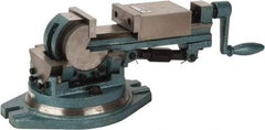 Gibraltar - 3" Jaw Width, 3-1/2" Jaw Opening Capacity, 3-Way Angle Swivel Machine Vise - Manual Operation, 1 Station, 16" Long x 6.3" High x 1-1/4" Deep, Cast Iron - A1 Tooling