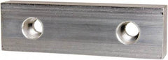 Gibraltar - 8" Wide x 2-1/2" High x 1-1/4" Thick, Flat/No Step Vise Jaw - Soft, Aluminum, Fixed Jaw, Compatible with 8" Vises - A1 Tooling