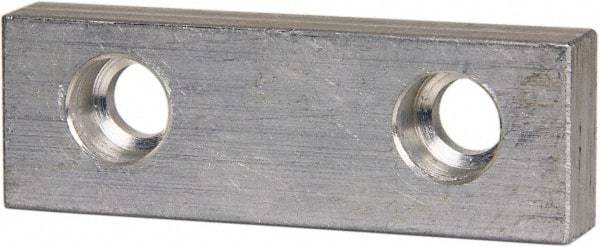 Gibraltar - 3" Wide x 1" High x 1/2" Thick, Flat/No Step Vise Jaw - Soft, Aluminum, Fixed Jaw, Compatible with 3" Vises - A1 Tooling