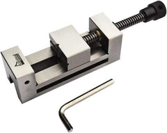 Gibraltar - 2.48" Jaw Width, 3.43 Jaw Opening Capacity, 1.26" Jaw Height, Toolmaker's Vise - Flat Jaw, 0.00012" Parallelism, 0.0002" Squareness, 230mm OAL x 2.48" OAH - A1 Tooling