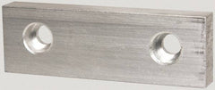 Gibraltar - 6" Wide x 2" High x 3/4" Thick, Flat/No Step Vise Jaw - Soft, Aluminum, Fixed Jaw, Compatible with 6" Vises - A1 Tooling